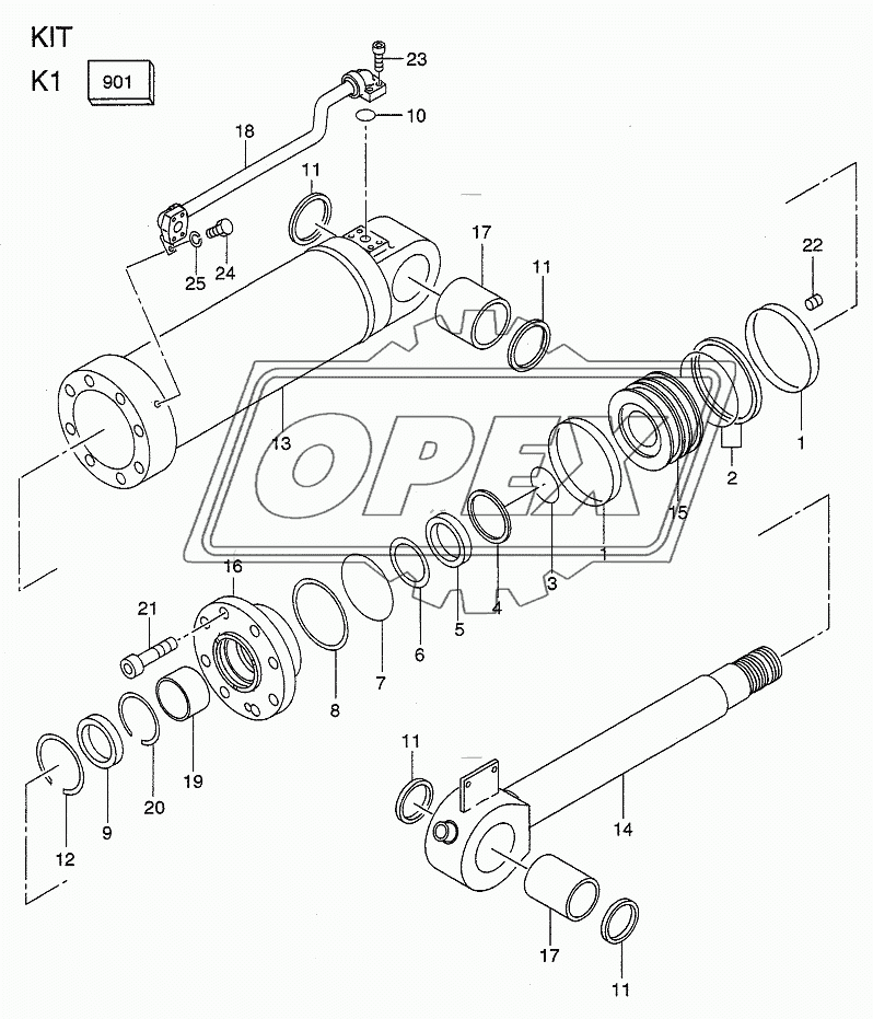 BUCKET CYLINDER (LX190-7)