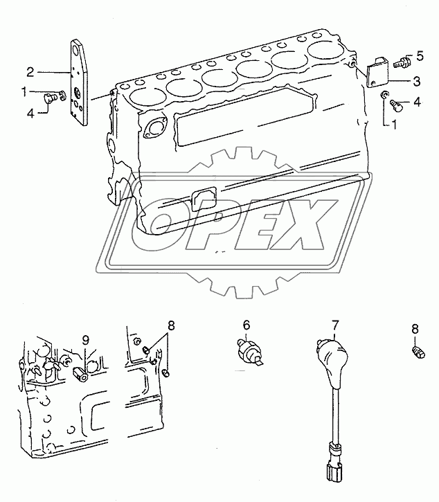 ATTACHING PARTS (CYLINDER BLOCK)