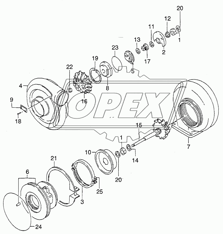 TURBOCHARGER (INNER PARTS)