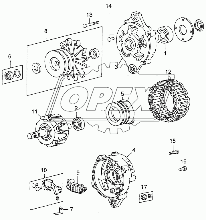 ALTERNATOR (INNER PARTS)