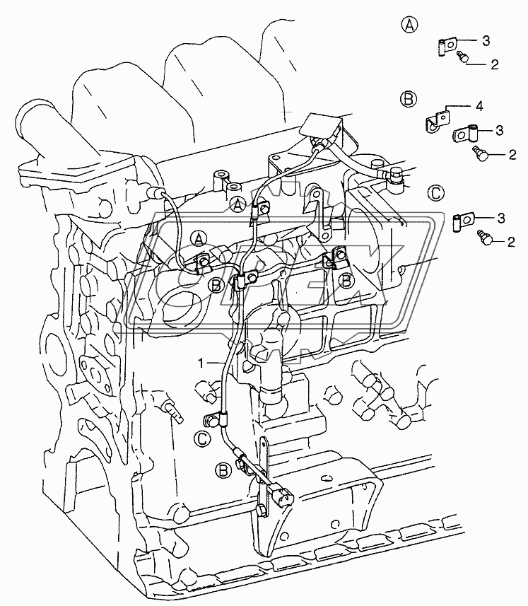 ENGINE HARNESS (305086-)