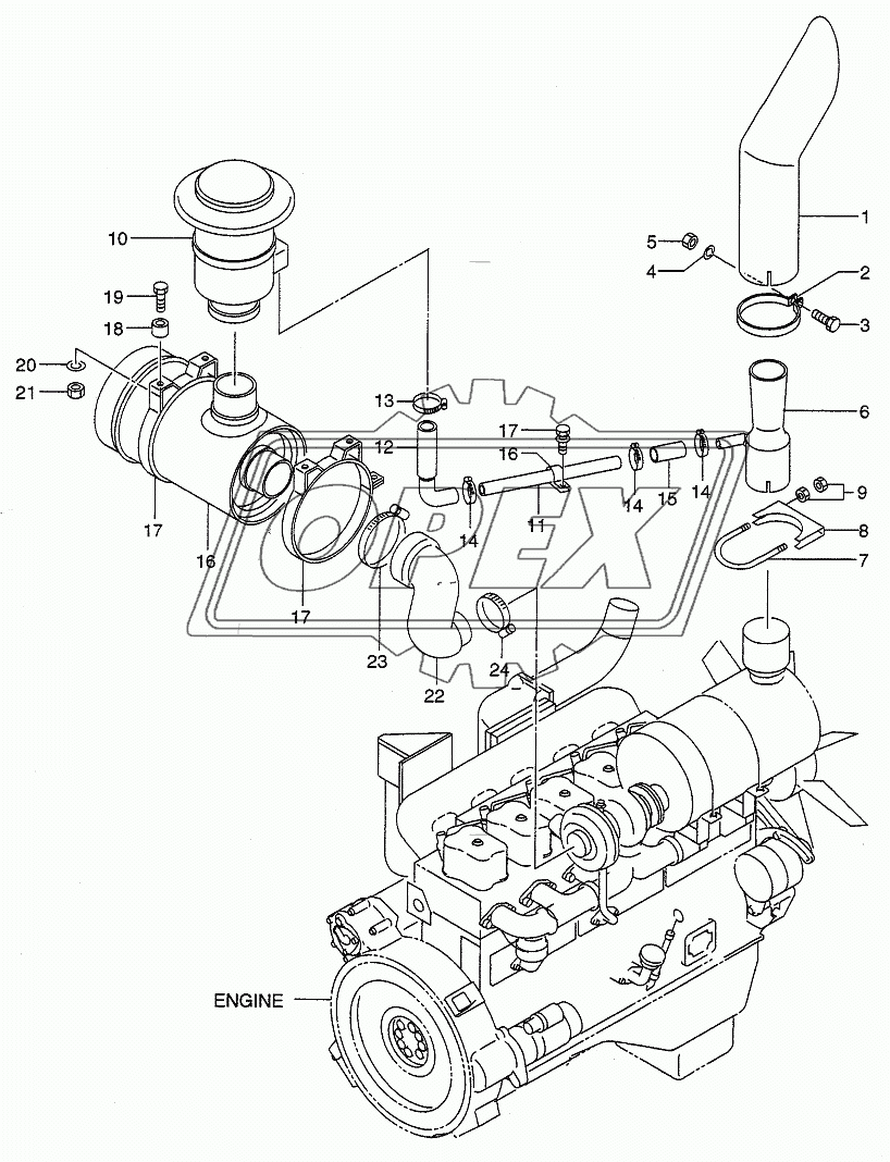 AIR INTAKE & EXHAUST SYSTEM (LX230-7)
