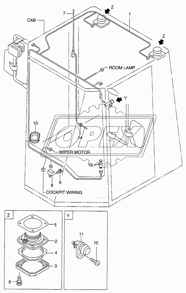 CAB (ELECTRICAL PARTS)