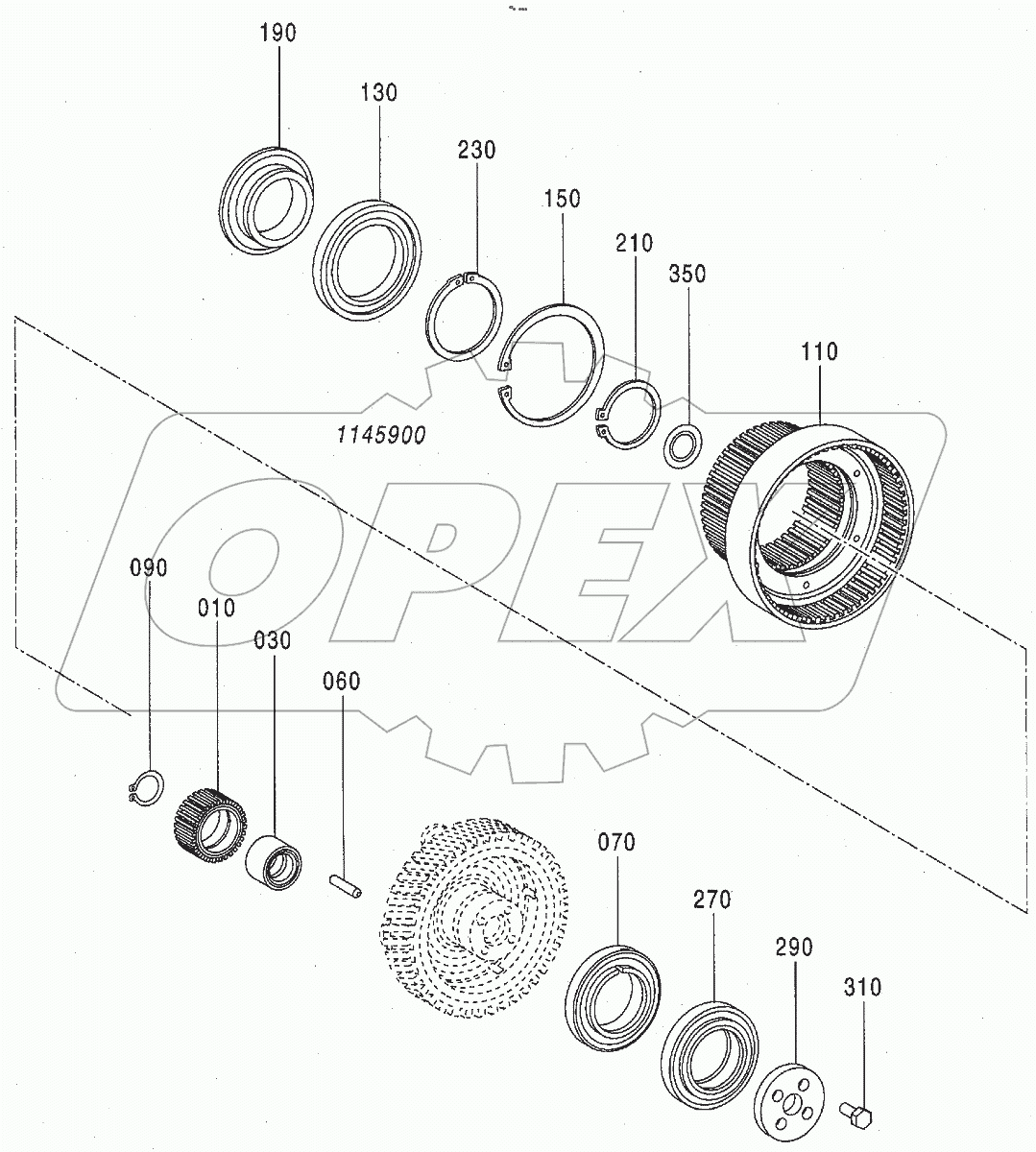  AXLE, REAR (5/12) (WIDE)