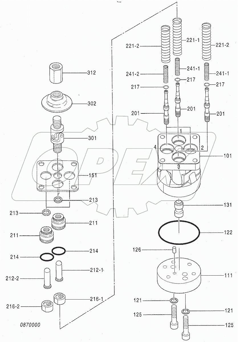  VALVE, PILOT (FRONT, SWING)