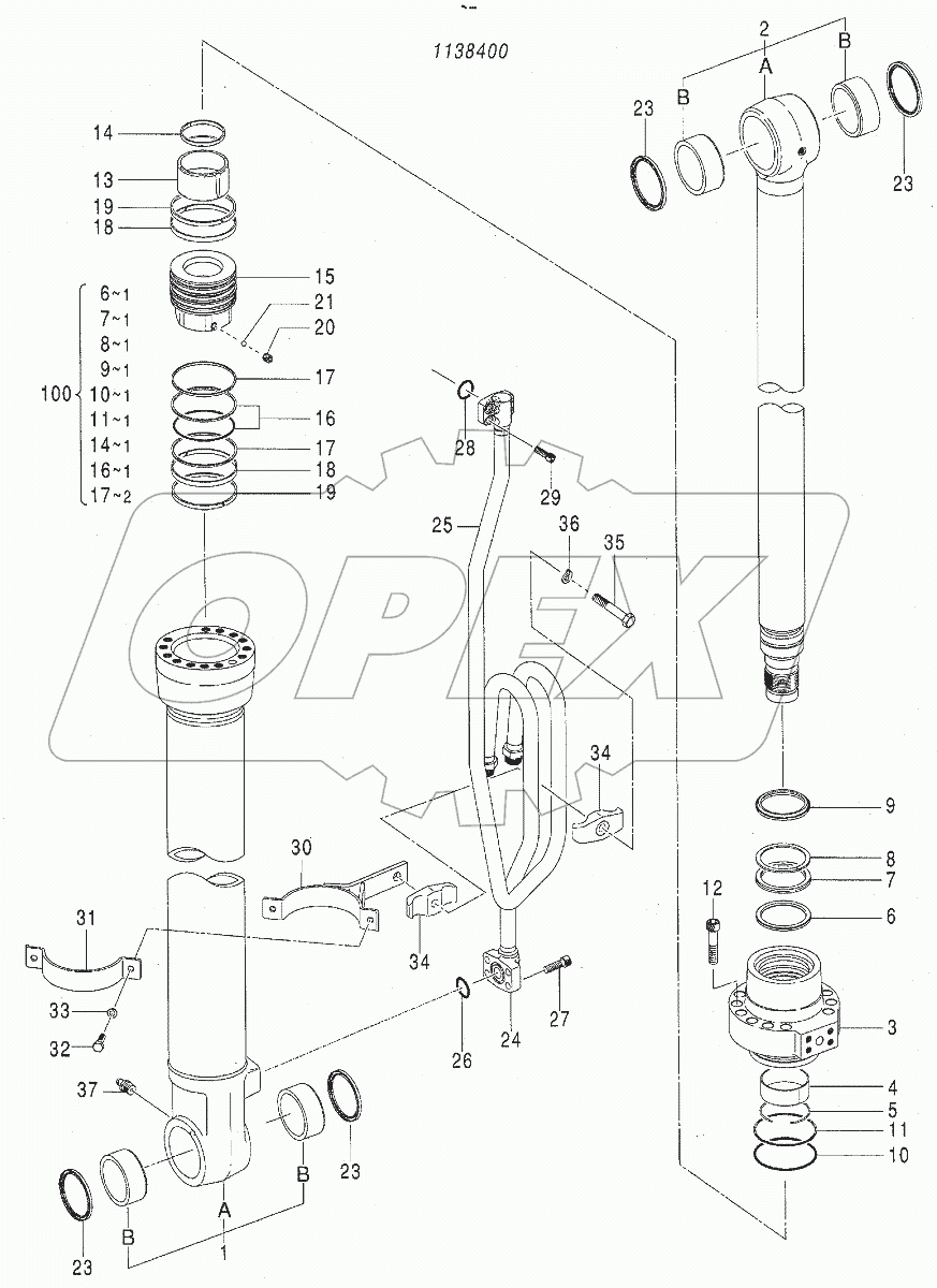  CYL., BOOM (L) (MONO BOOM)