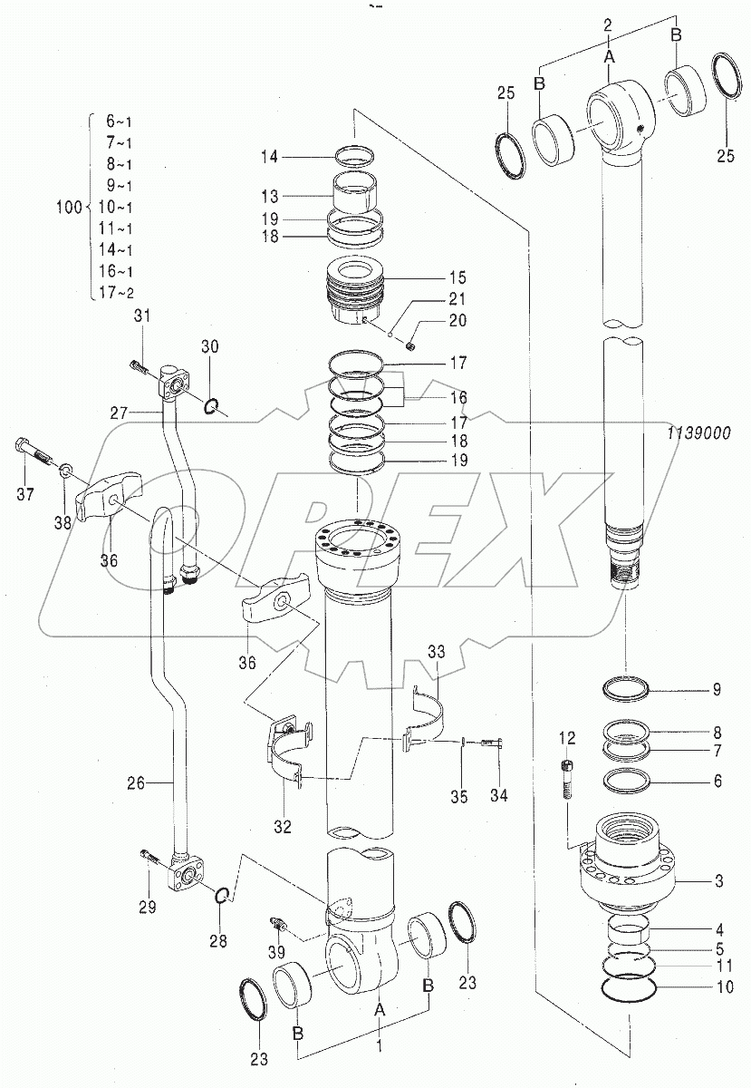  CYL., BOOM (L) (2P-BOOM)