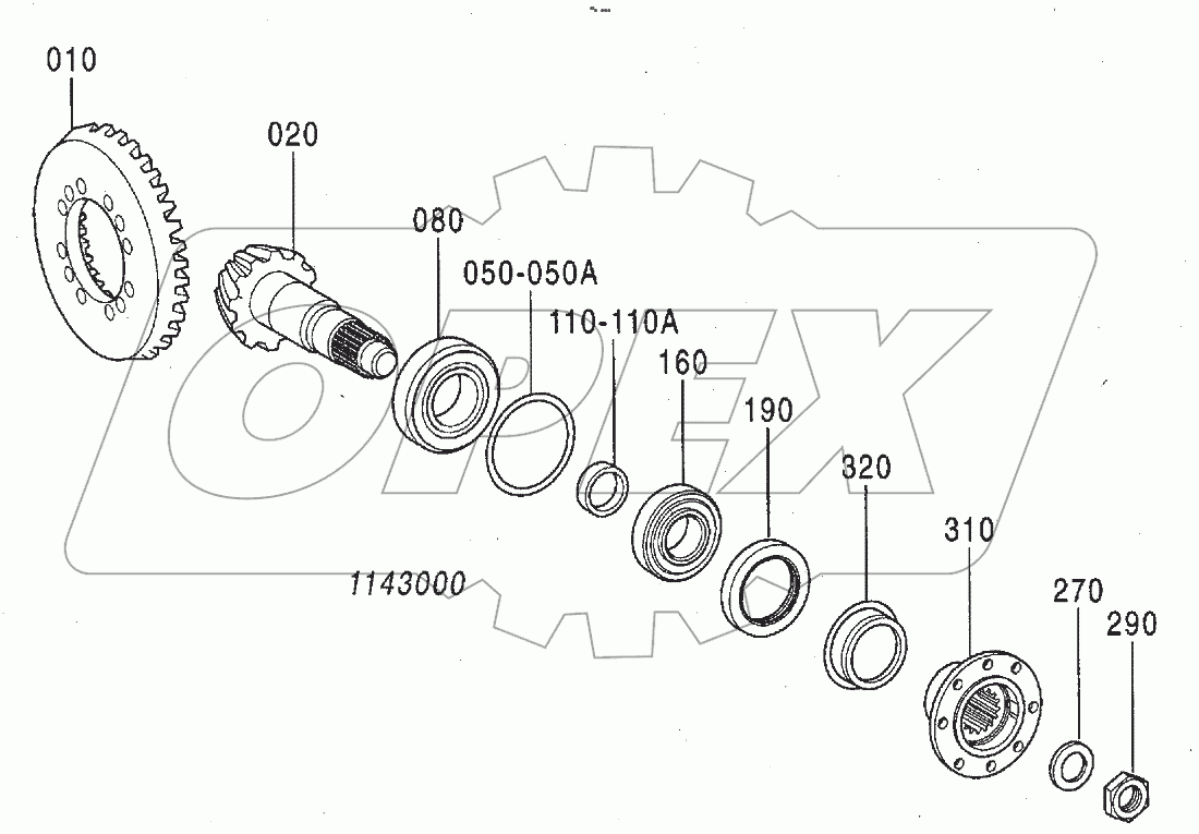  AXLE, FRONT (1/6)