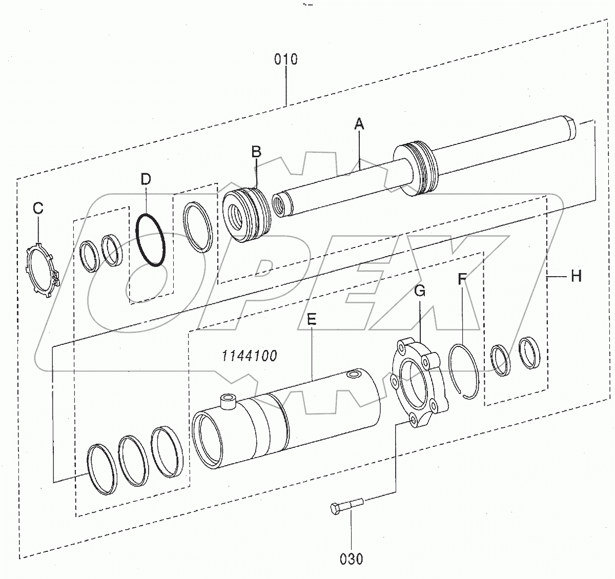  AXLE, FRONT (5/6) (WIDE)