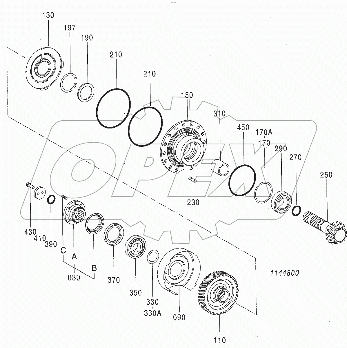  AXLE, REAR (6/12)