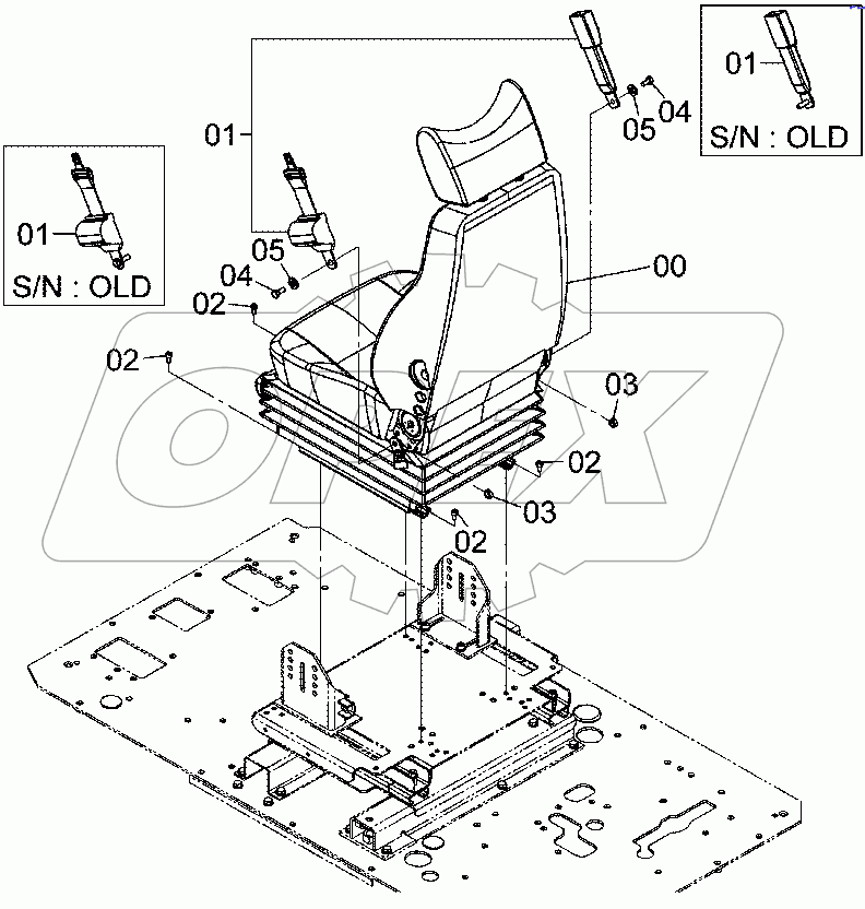 SUSPENSION SEAT PARTS (KAB)