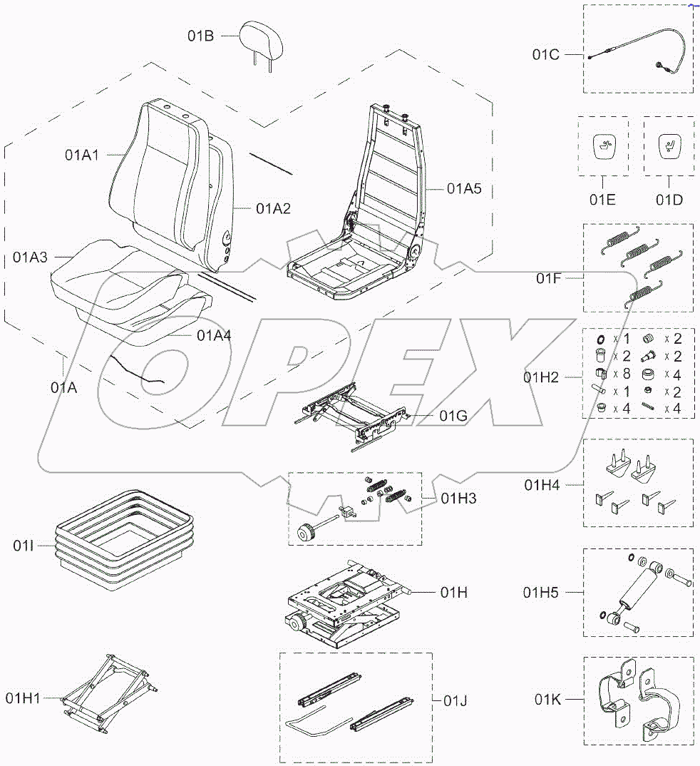  SUSPENSION SEAT (KAB)