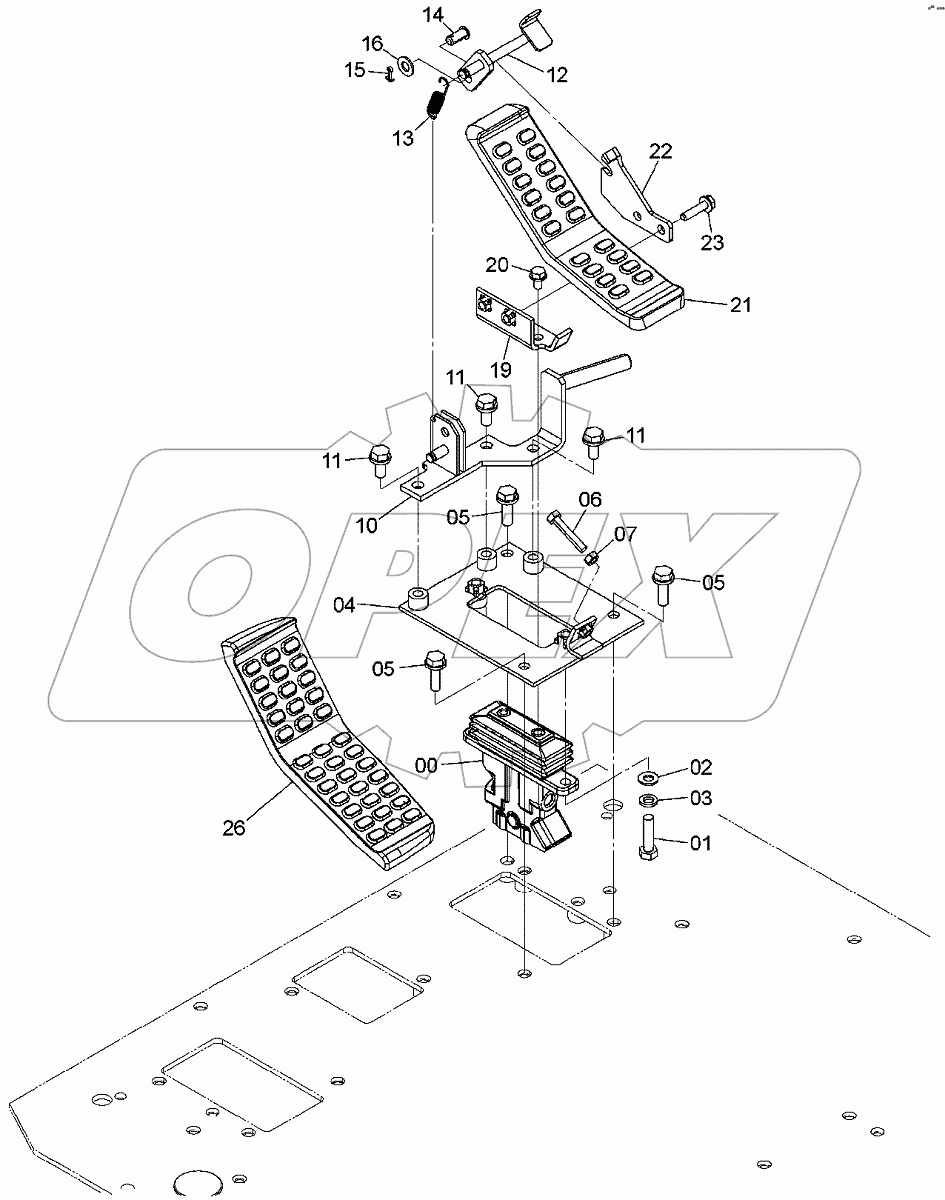  CONTROL PEDAL (BREAKER, CRUSHER)
