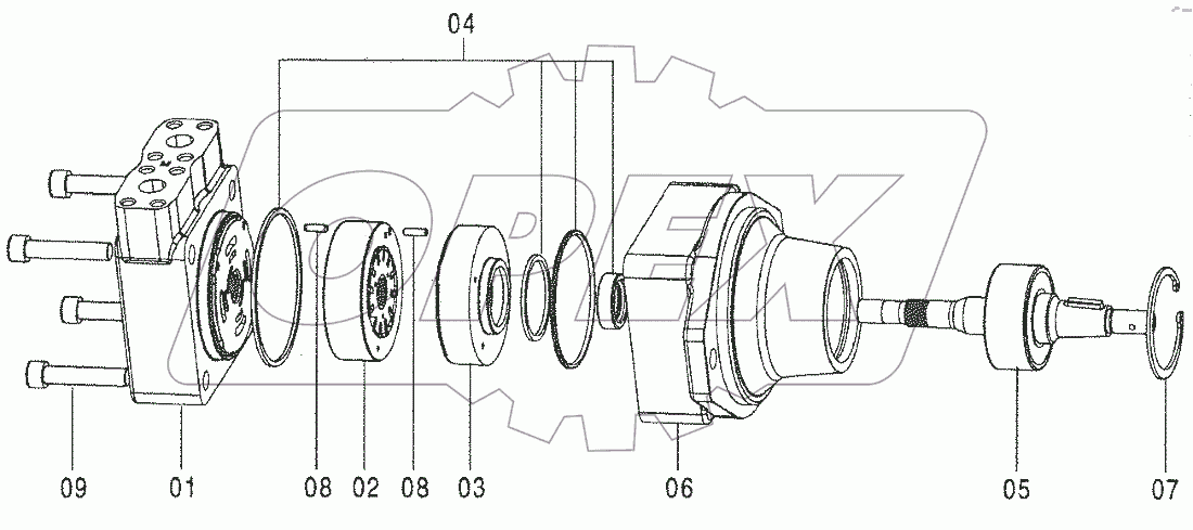  MOTOR, OIL (FAN DRIVE)