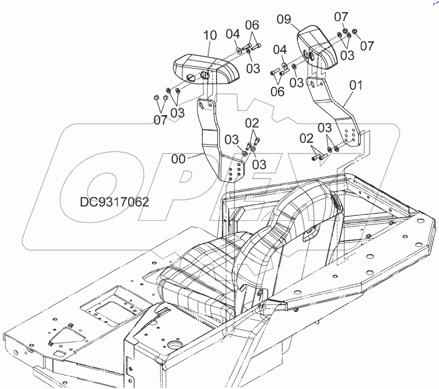  ARM REST, S/N: 030002-