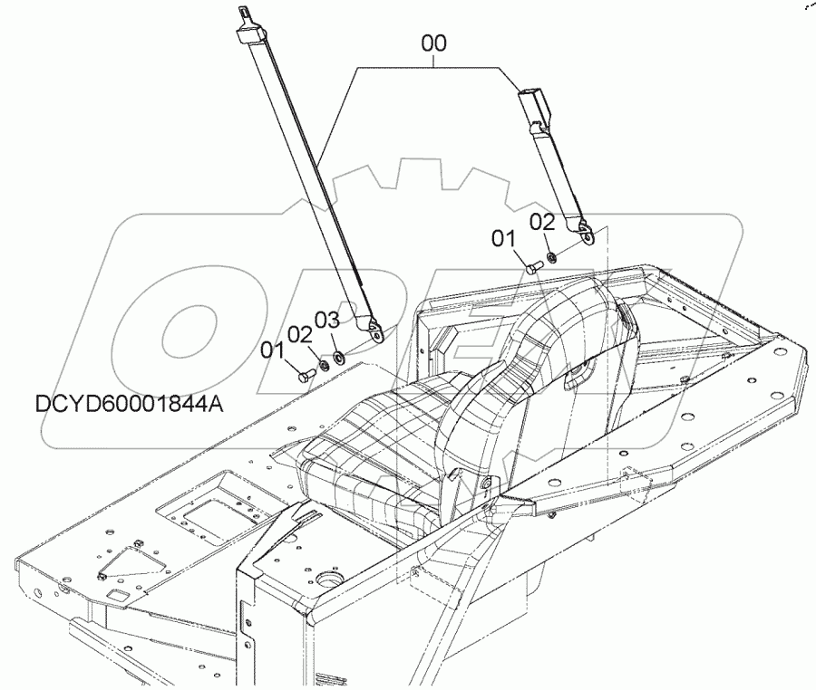  SEAT BELT, S/N: 030002-
