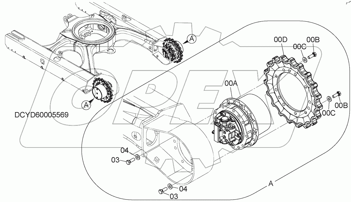  TRAVEL DEVICE, S/N: 031603-