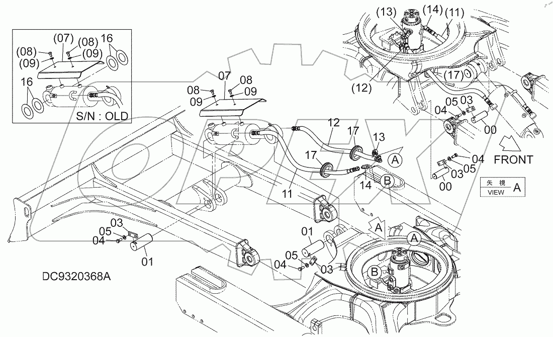 BLADE PARTS, S/N: 030002-