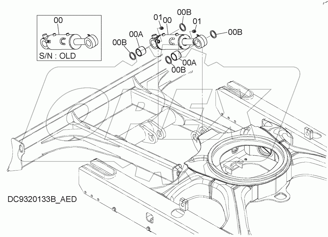  BLADE CYLINDER, S/N: 030002-