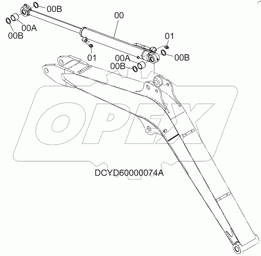  ARM CYLINDER, S/N: 030002-
