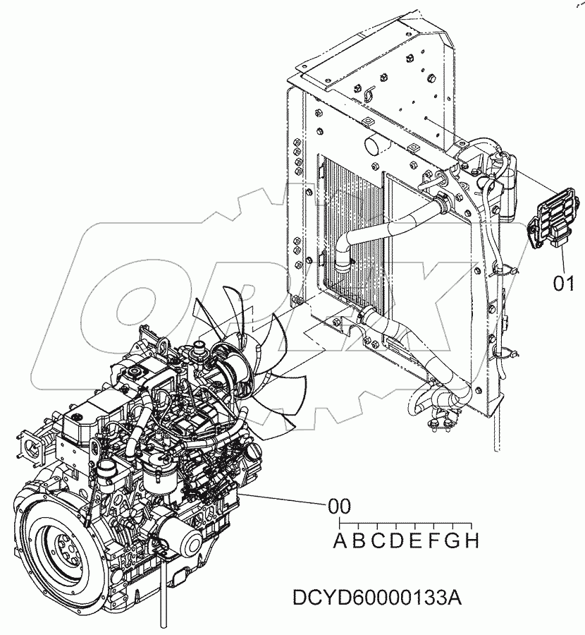  ENGINE, S/N: 030002-