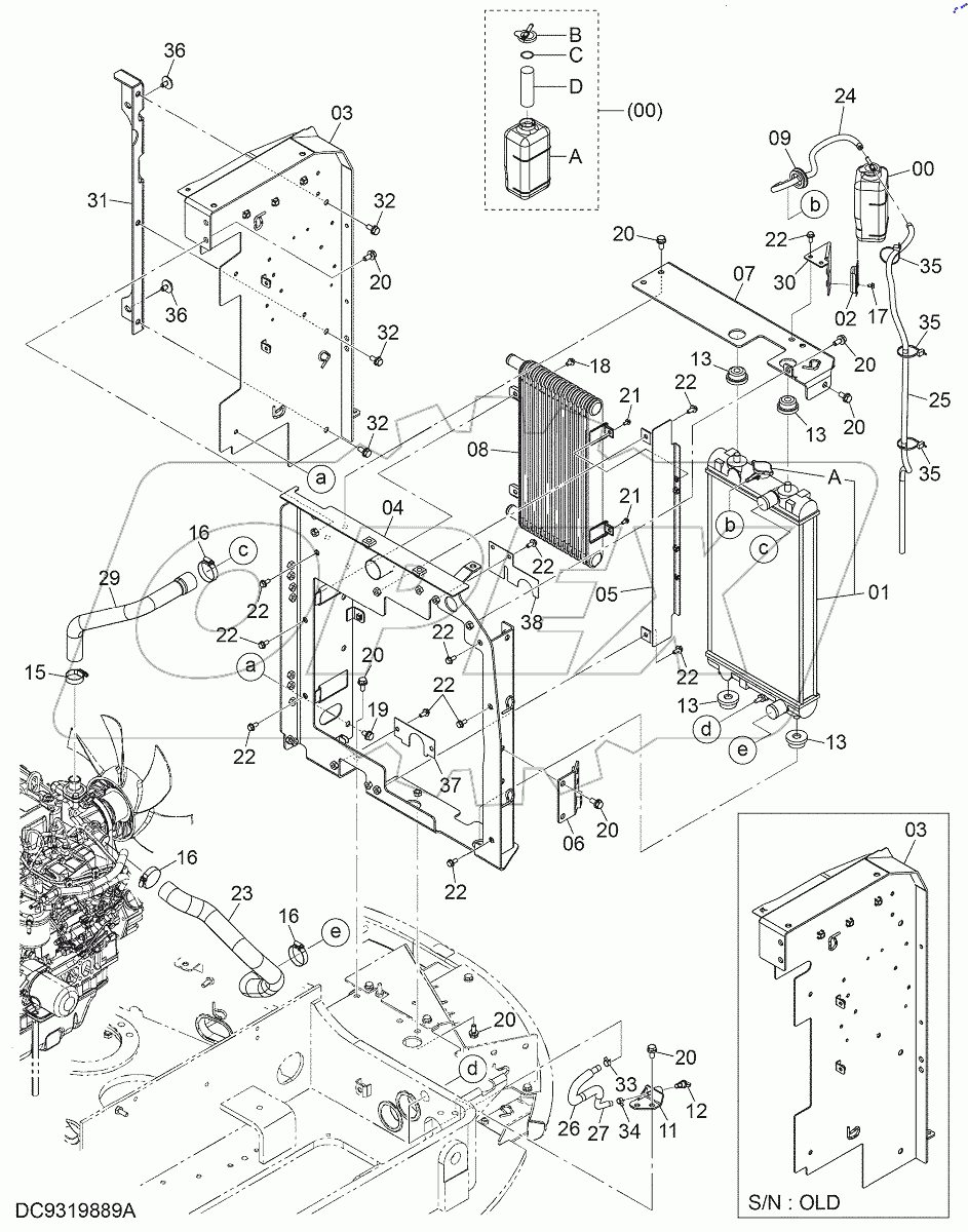  RADIATOR, S/N: 030002-