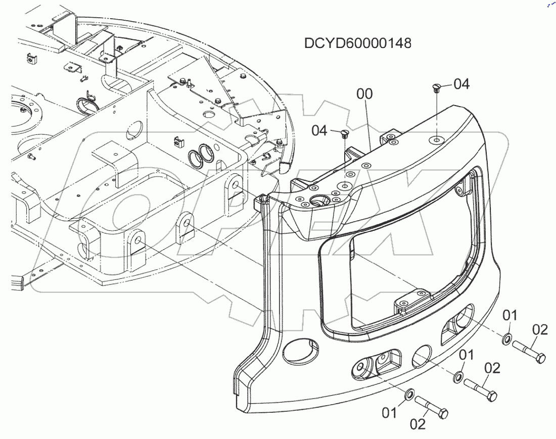 COUNTERWEIGHT, S/N: 030002-