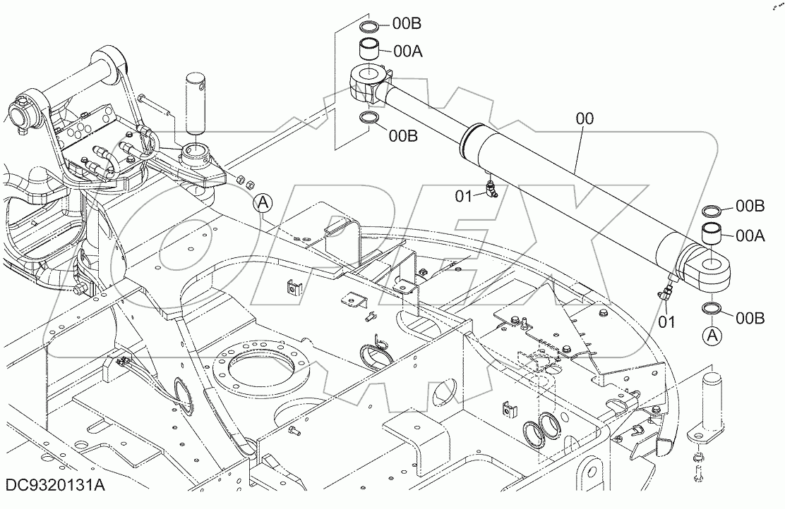 SWING CYLINDER, S/N: 030002-
