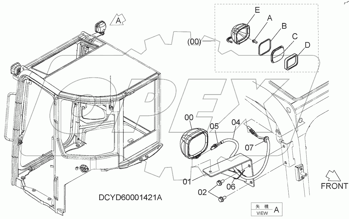  CAB LIGHT, S/N: 030002-