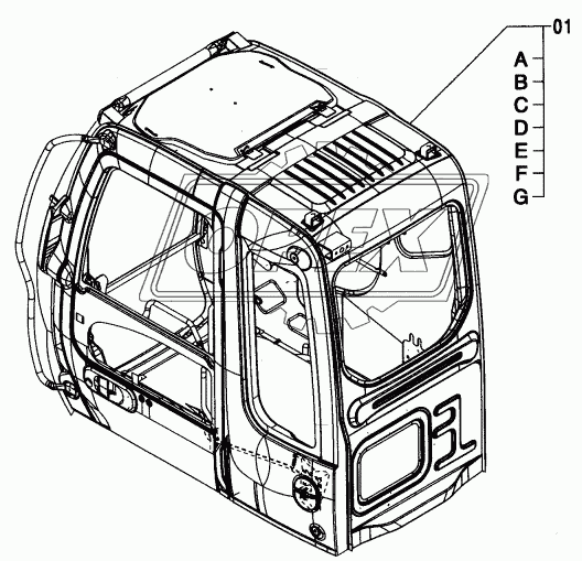 CAB (WITH VANDAL HOOK)