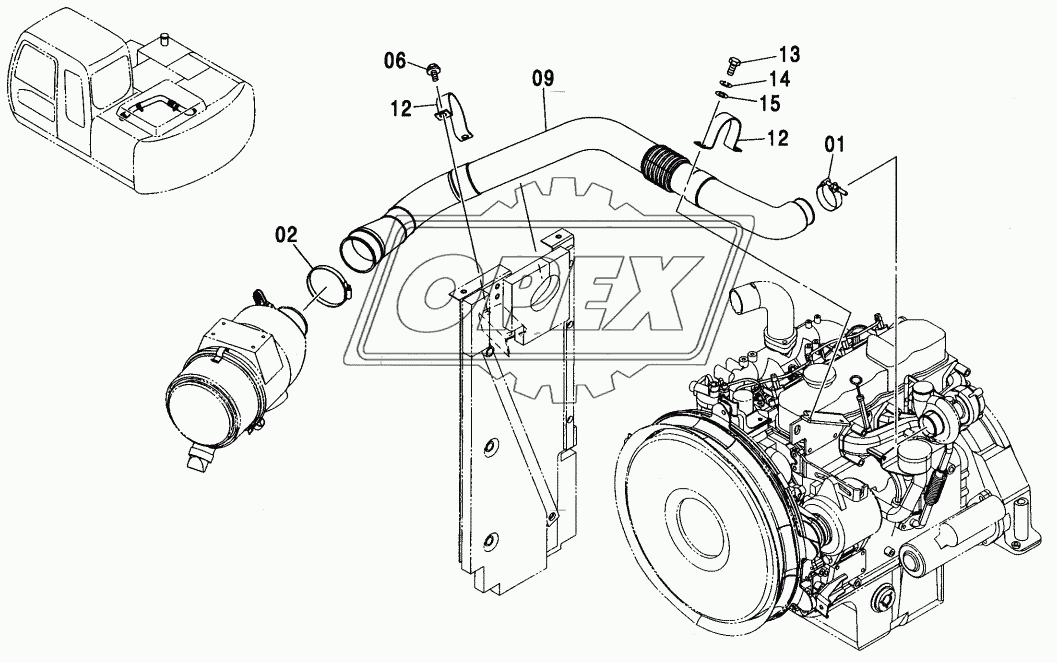 AIR CLEANER SUPPORT 2