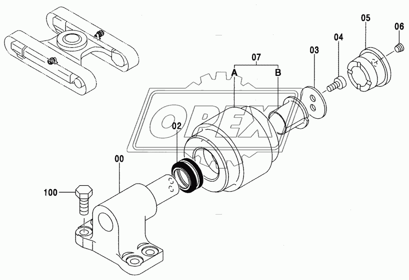 UPPER ROLLER (110, E)