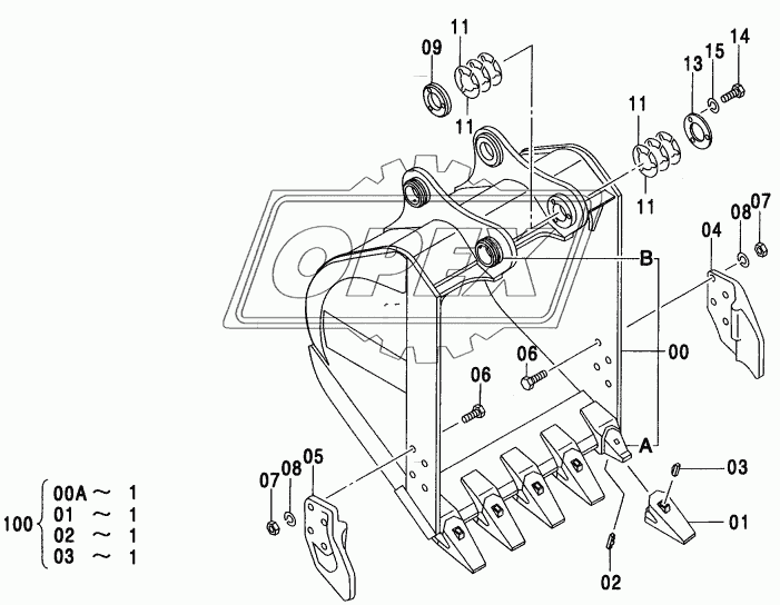 H BUCKET 0.5 (JIS 94)