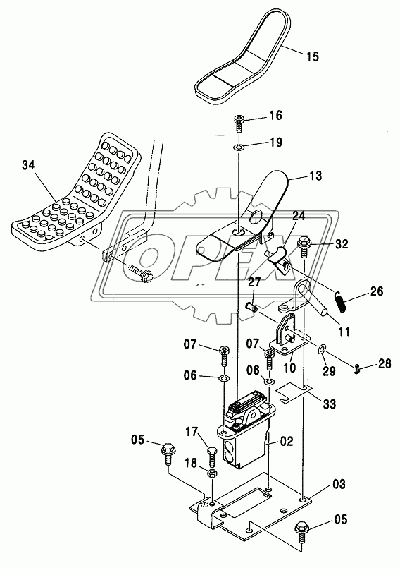 CONTROL PEDAL (BREAKER & CRUSHER)