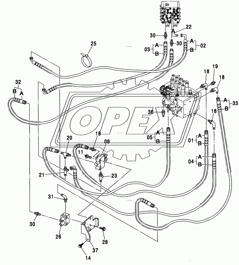 PILOT PIPING (FLOW RATE SELECTOR) 2