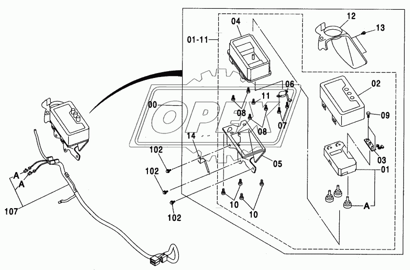 ELECTRIC PARTS (D) (AUTO. ENGINE CONTROL, 110,M)