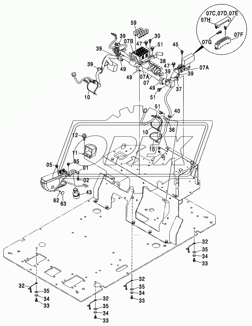 ELECTRIC PARTS (E) (MANUAL ENGINE CONTROL)