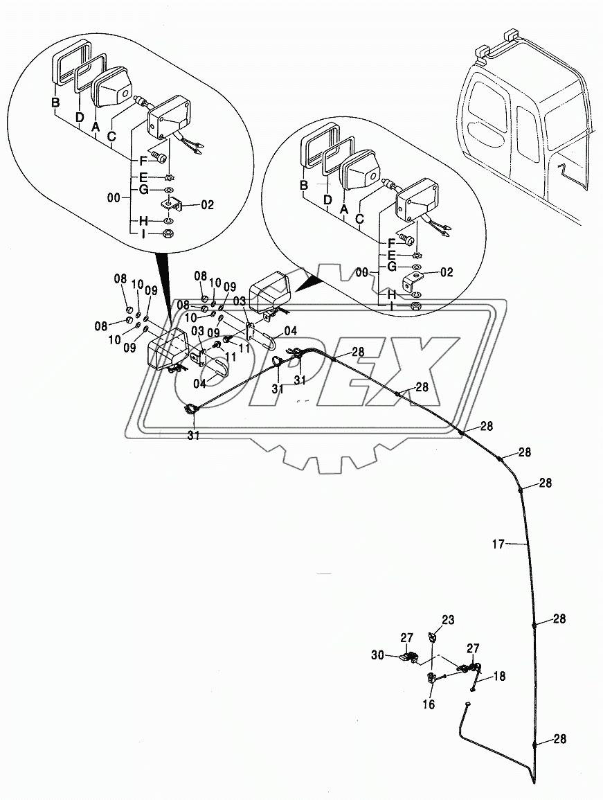 FRONT HEAD LAMP (110,M)