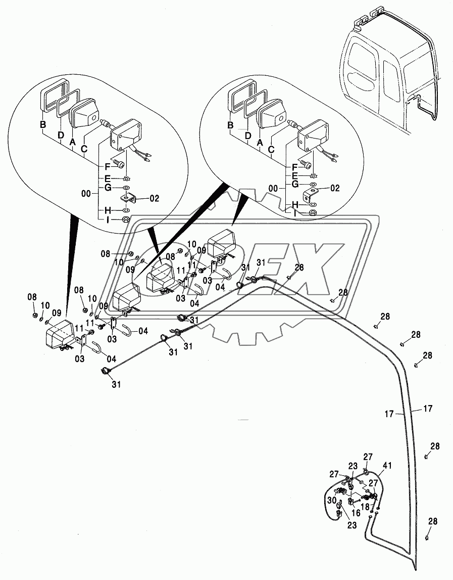 FRONT HEAD LAMP (4 LAMP)