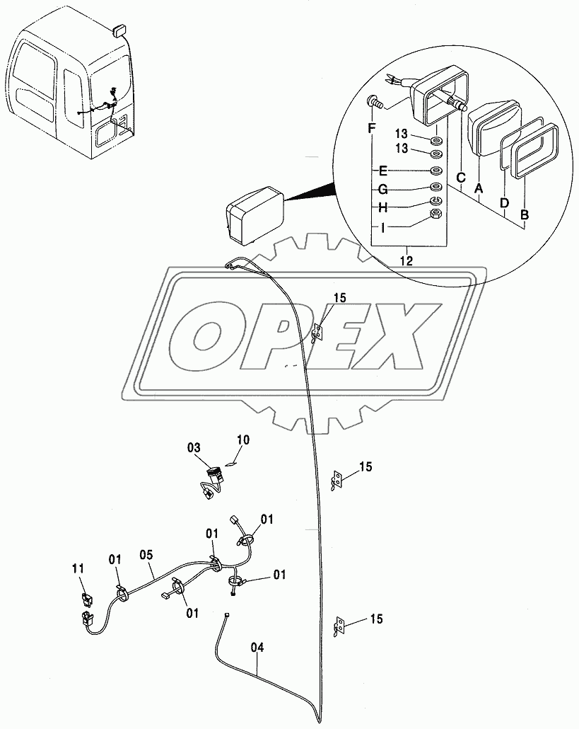 REAR HEAD LAMP (1 LAMP)