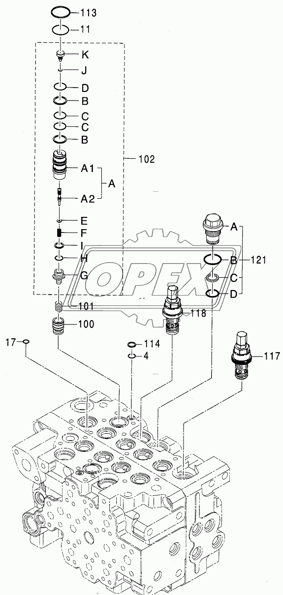 VALVE, CONTROL (5/8) 1