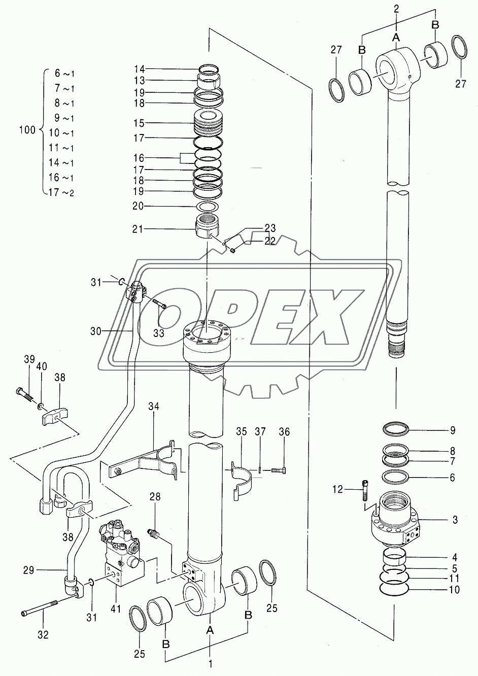 CYL., BOOM (R) [WITH HOLDING VALVE]