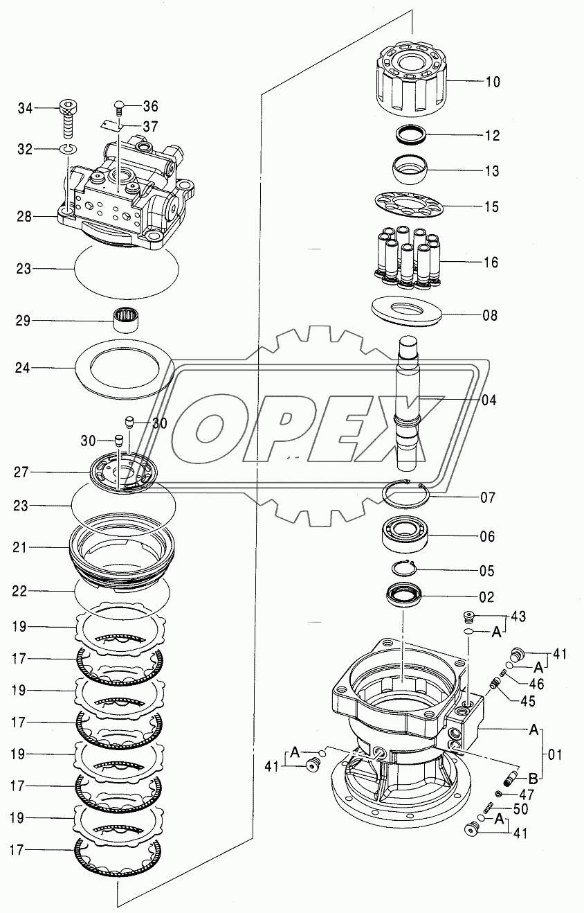 MOTOR, OIL (SWING)