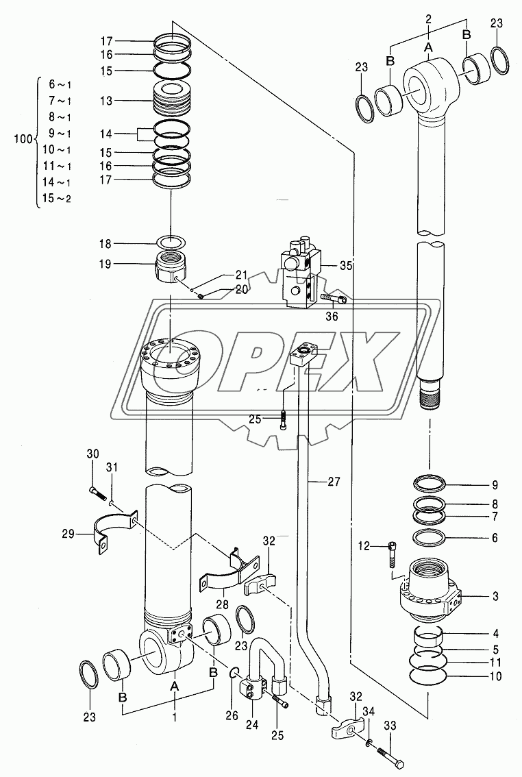 CYL , POSITIONING  (WITE HOLDING VALVE)