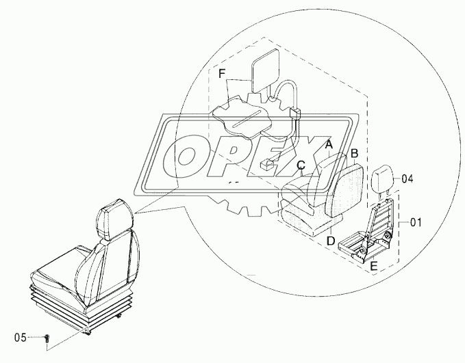 AIR-SUSPENSION SEAT (WITH HEATER)