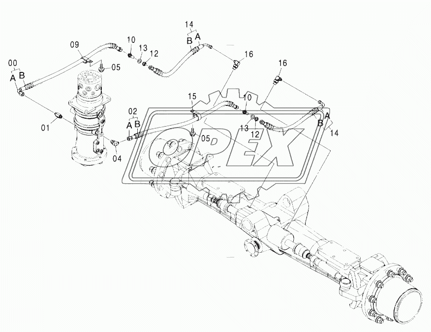 STEERING PIPING (CARRIER)
