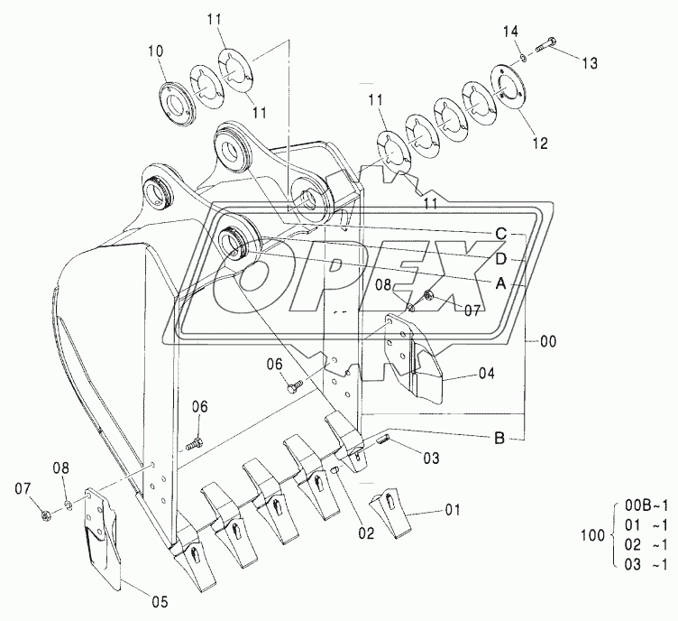 BUCKET 0.82 (JIS 94)