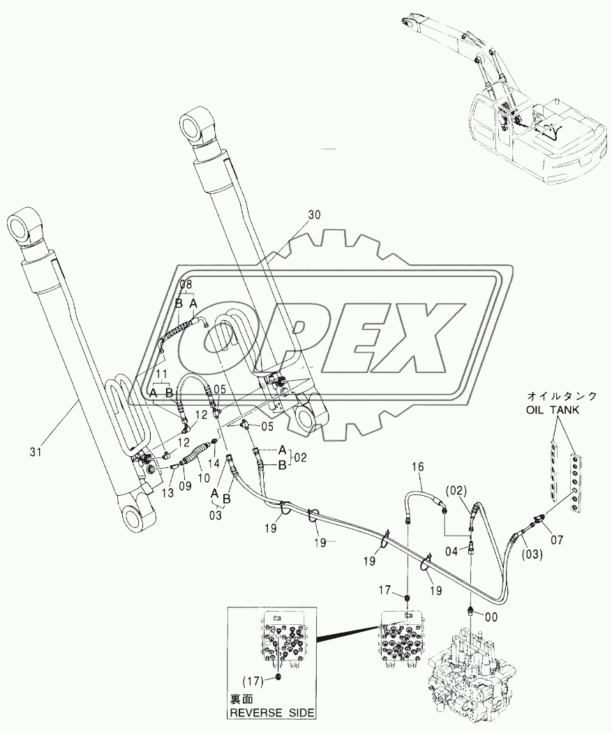 HOSE RUPTURE VALVE PIPING (BOOM) (MONO BOOM)