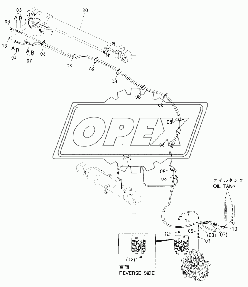 HOSE RUPTURE VALVE PIPING (ARM) (2P-B00M)