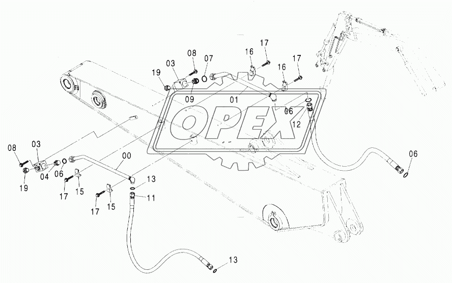 ARM PIPING (BREAKER & CRUSHER) (2.58M ARM) <EU>